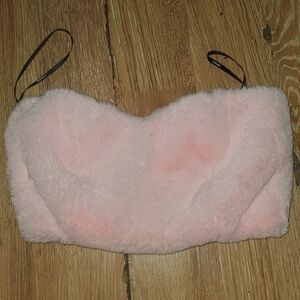 Forever 21 Blush Faux Fur Top